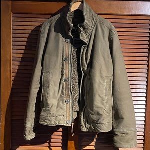 Abercrombie & Fitch Vintage Heavyweight Adirondack Jacket Sherpa Lined